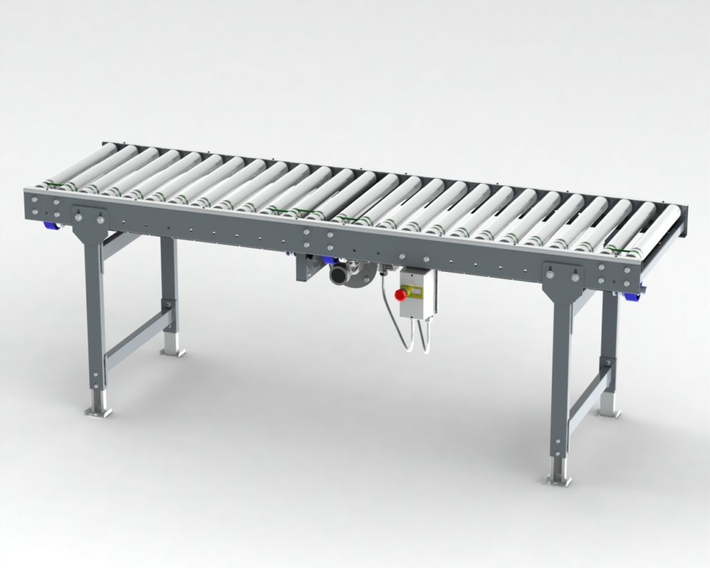 MOTORIZED ROLLER CONVEYOR WITH BELT -TR